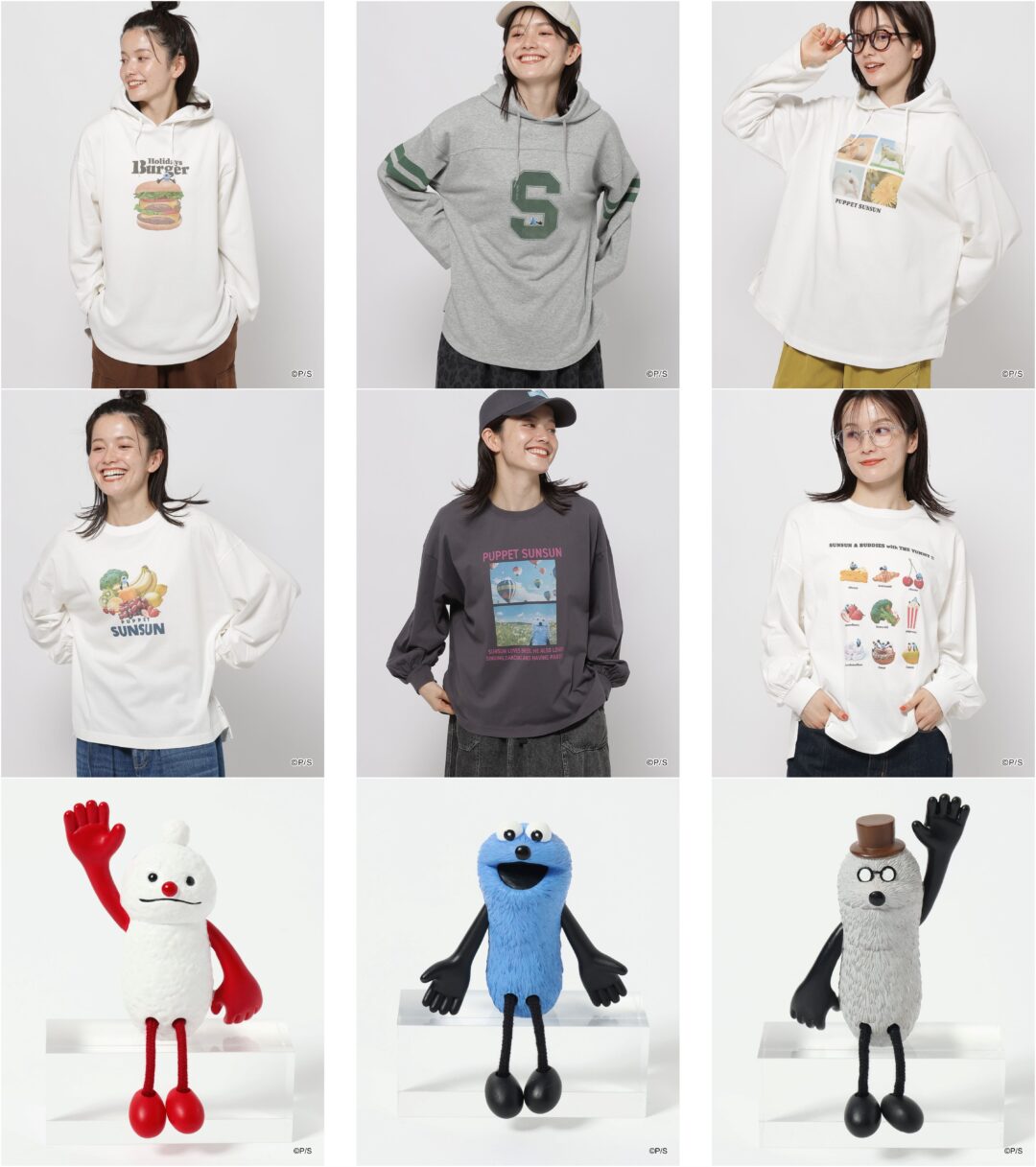 パペットスンスン ニコアンド パーカー ロングTシャツ ニコアンド