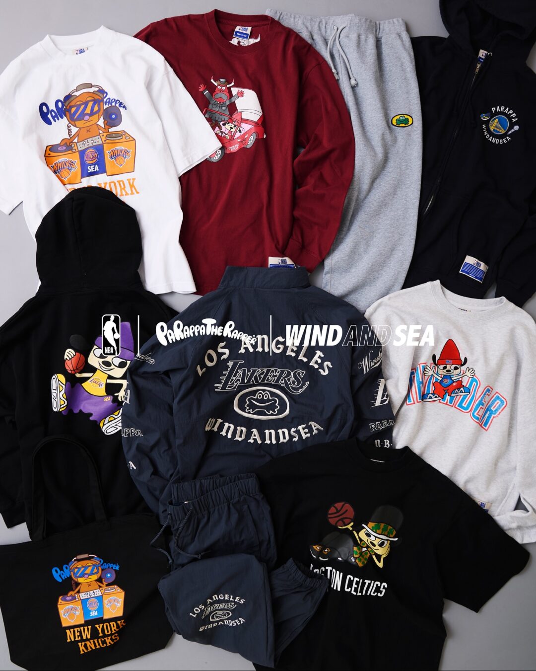 WIND AND SEA × パラッパラッパー × NBA コラボが2025年 8/30 発売