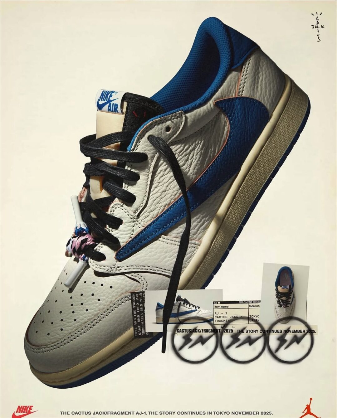 国内 2025年 11/7 発売予定】FRAGMENT × Travis Scott × NIKE AIR
