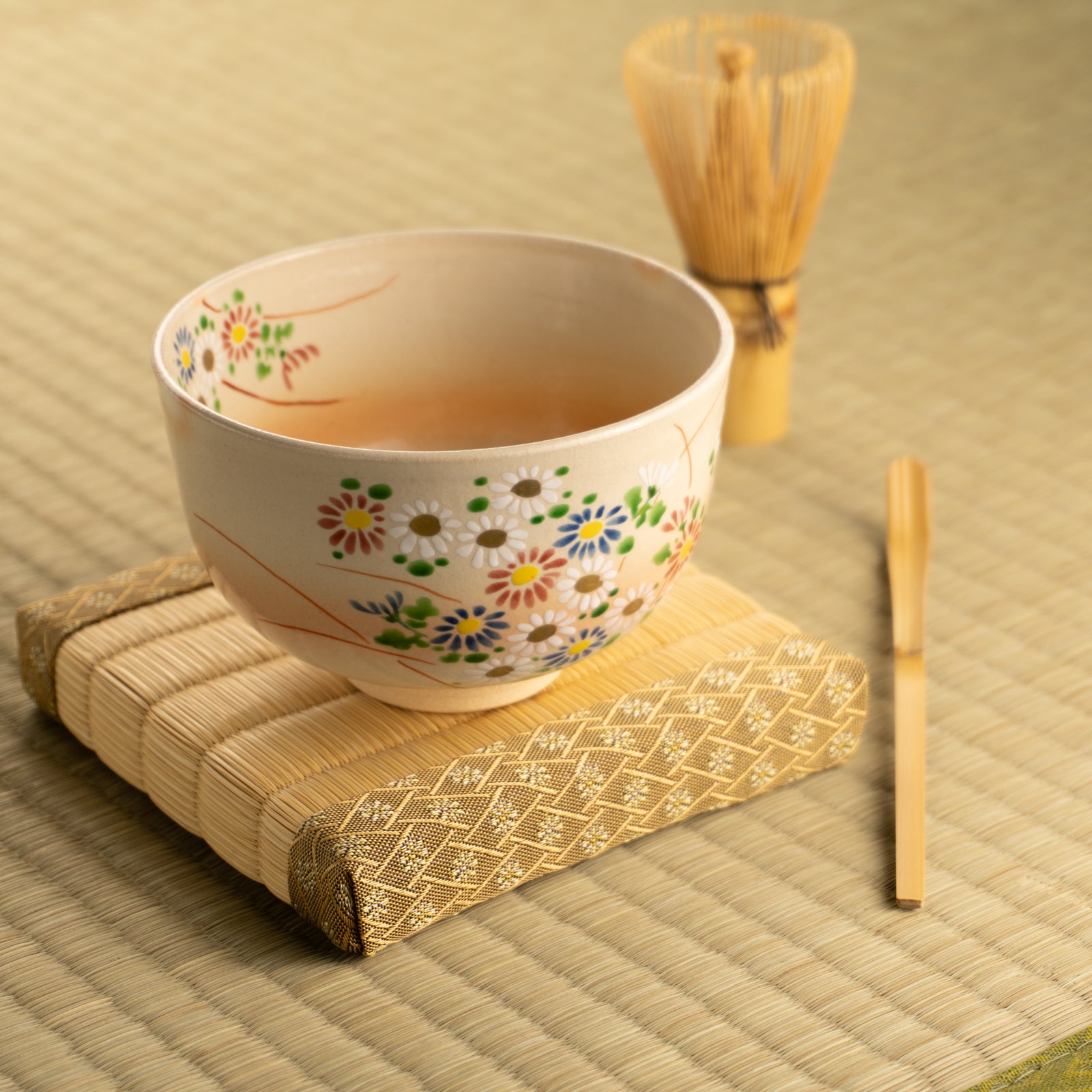 京都 清水焼】抹茶碗 色絵菊 亨｜コトポッター