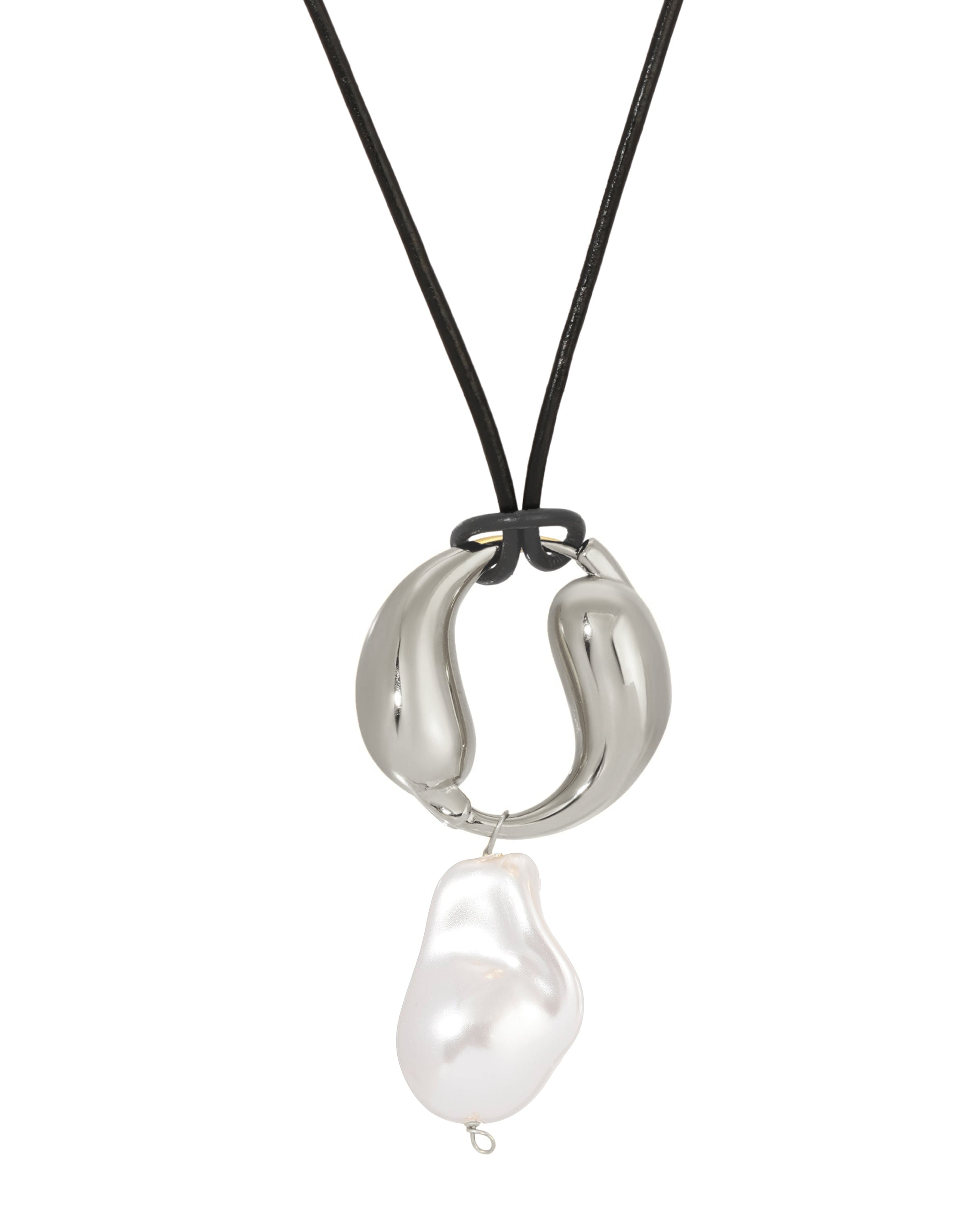 Vegan Spiral Drop Necklace