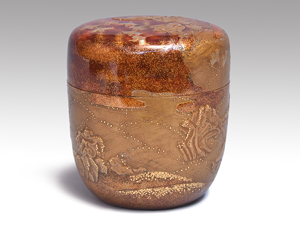 塩の山蒔絵 大棗 豊平翠香(作) 共箱 古今和歌集より文字入り | 古美術