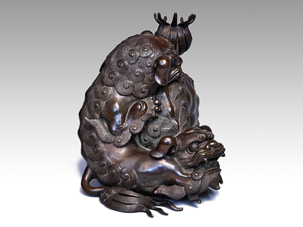 古銅 親子獅子香炉 | 古美術ささき