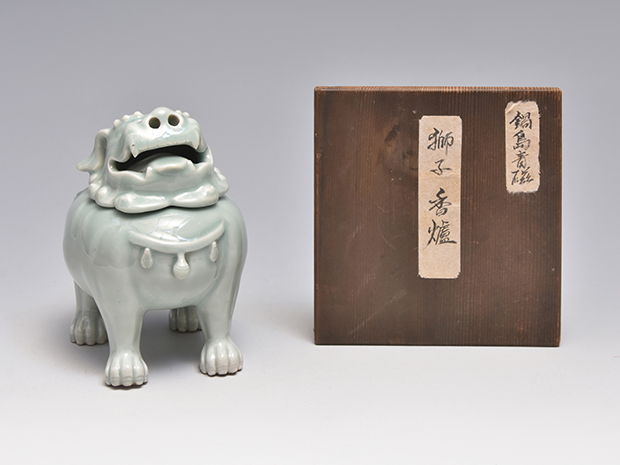 古伊万里（鍋島様式）青磁獅子香炉 江戸時代中期頃 | 古美術ささき