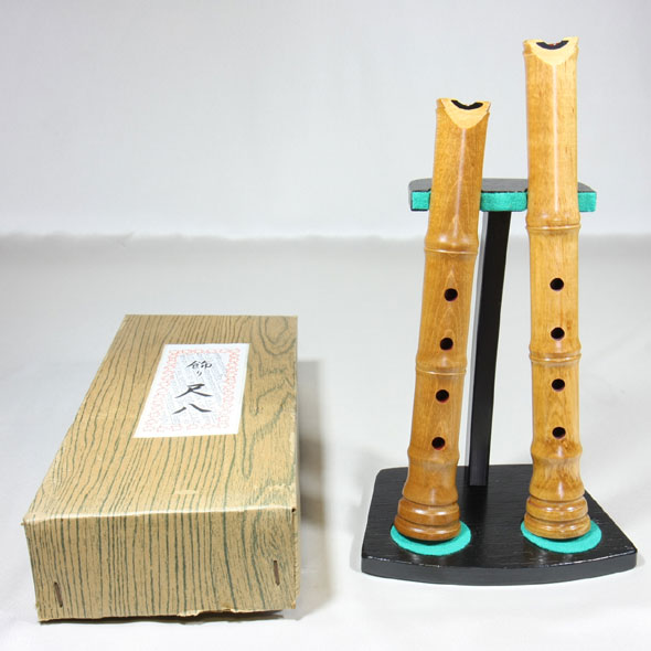 0457-B飾り尺八 二本立 ワダ楽器-蝴蝶宝｜木管尺八・しの笛（篠笛