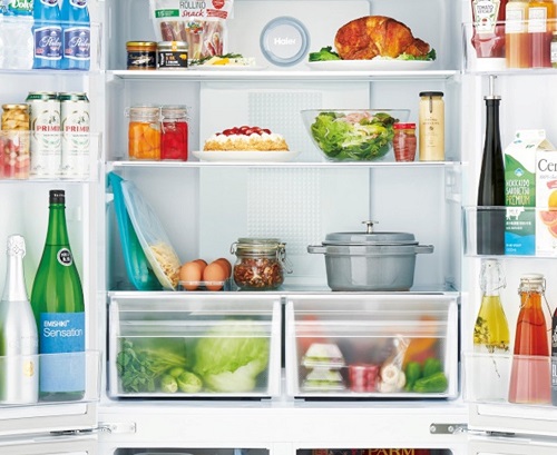 ハイアール 冷蔵庫 4ドア フレンチドア(観音開き) 468L JR-NF468B-W の