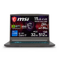 MSI ゲーミングノートパソコン [ RTX 4060 / 15.6型 / Win11 Home