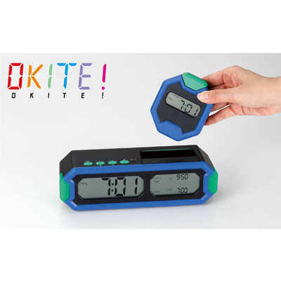 アデッソ 目覚まし時計 OKITE [デジタル] ES-01 ブラック の通販