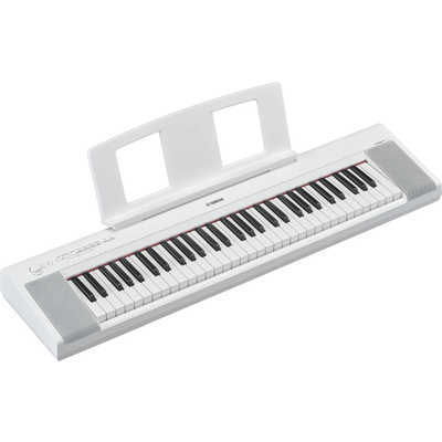 ヤマハ YAMAHA 電子キーボード ホワイト ［61鍵盤］ NP-15WH の通販