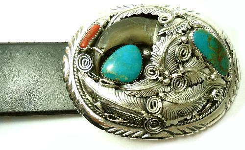 インディアンジュエリー シルバーバックル