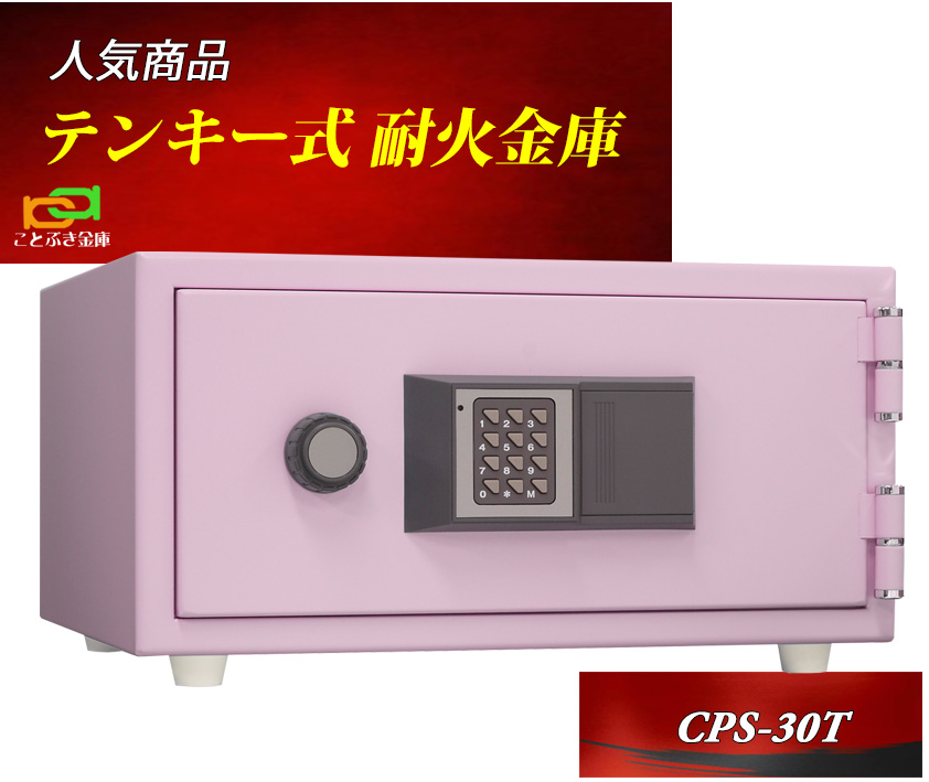 CPS-30T 日本アイエスケイ 金庫 小型 家庭用 テンキー式 耐火金庫 king