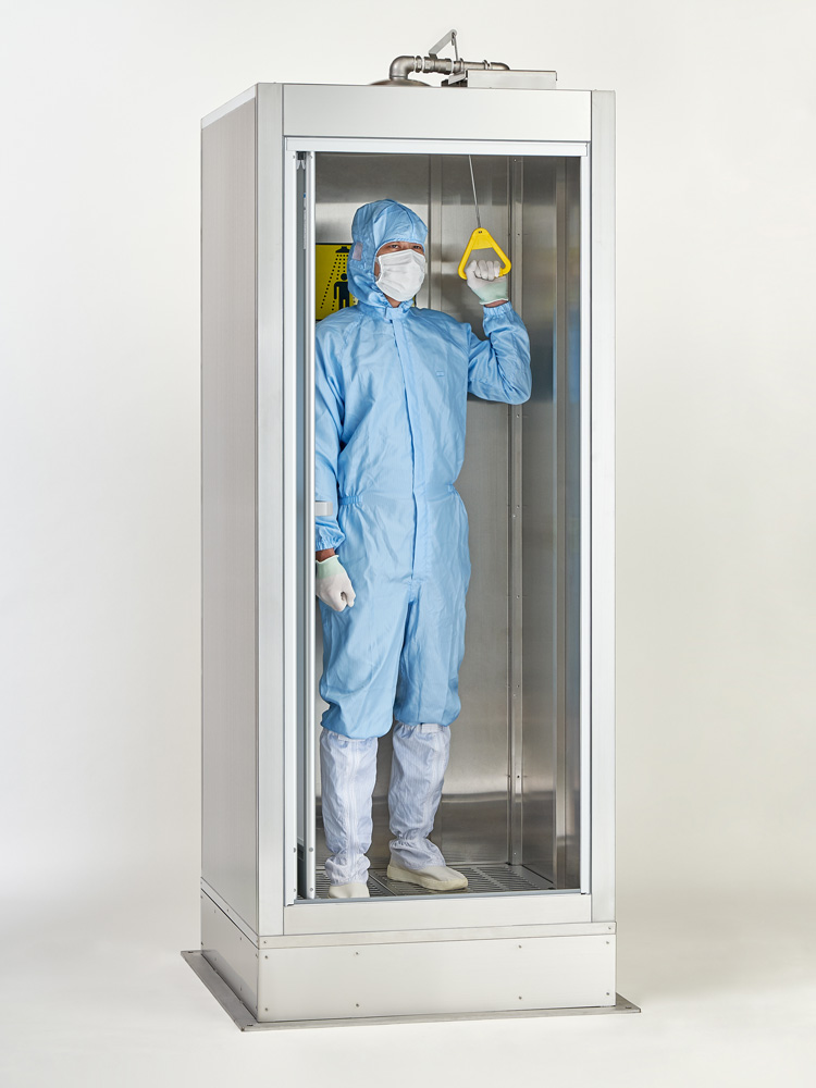 最新型・屋外適用】緊急用シャワーブース ステンレス製 EシャワーⅢ