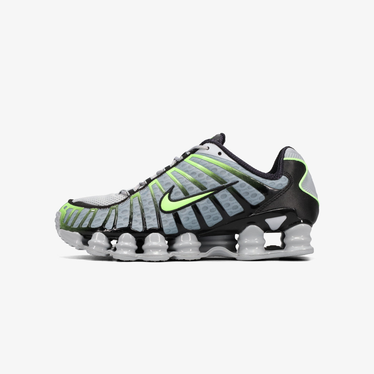 NIKE SHOX TL WOLF GREY/LIME BLAST/BLACK – KICKS LAB.