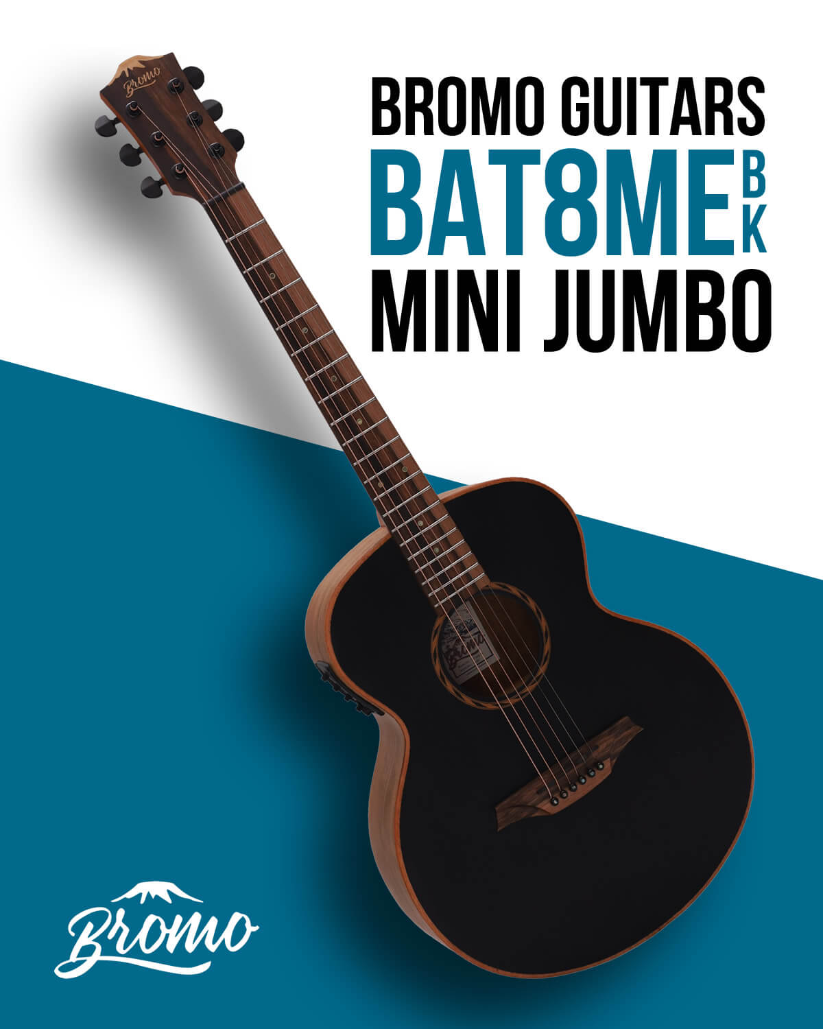 マホガニー単板トップ/ウォルナット・バック&サイド採用エレアコ