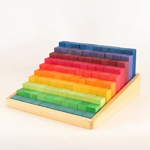 Grimmsグリムス 虹のカウンティングブロック・小 | krtek select toys