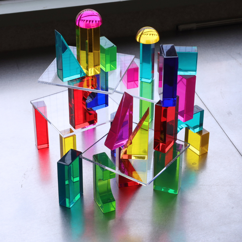 Dusymaデュシマ社 アクリルブロック積木：LUXYブロック・カラー