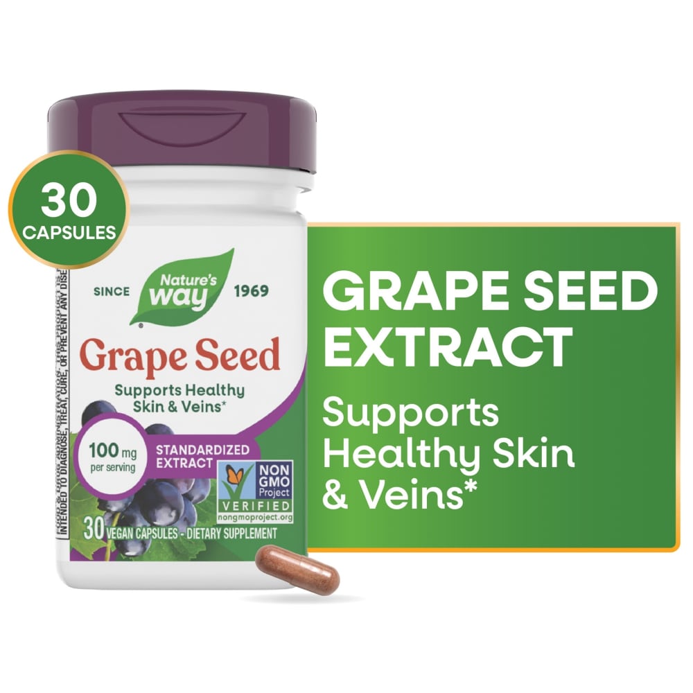 Nature's Way Grape Seed Standardized Extract Antioxidant Support