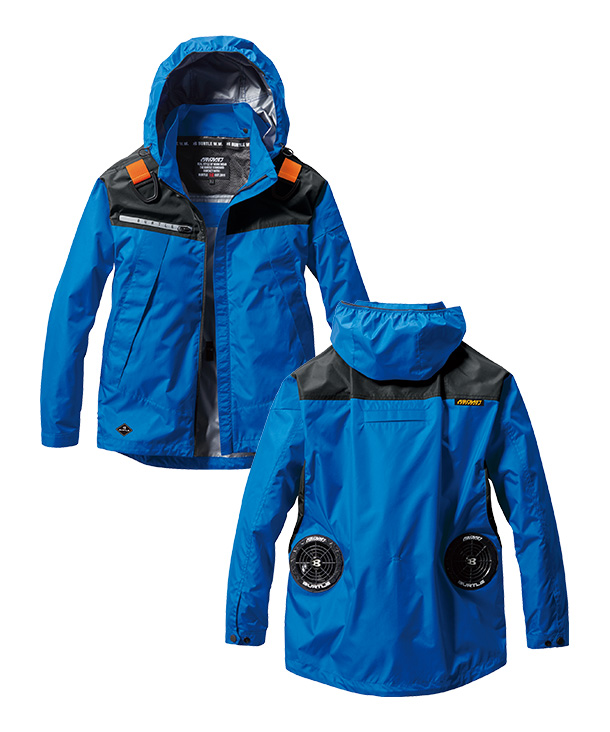 BURTLE ファン付ウエア AIR CRAFT フーディジャケット(着脱可能フード