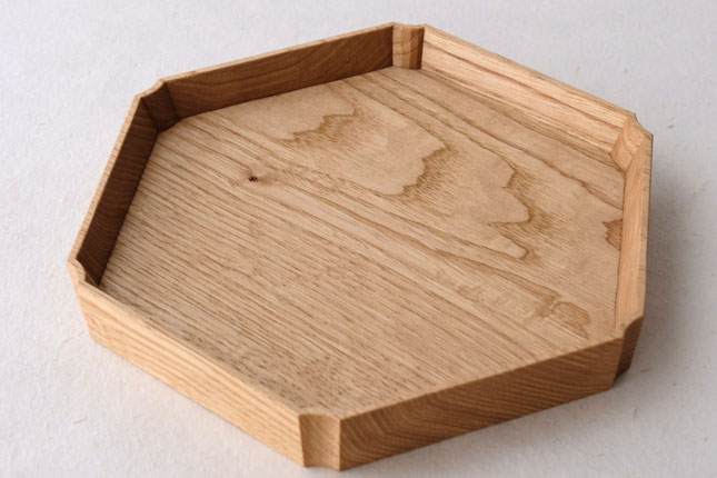 六角盆 クリ 小 加藤良行 | 作家もの和食器通販【暮らし用品】