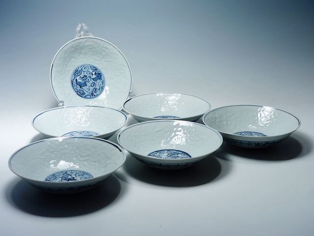 京焼 大野瑞昭 瑞昭窯 染付 唐子 浅鉢 | 東京世田谷の買取専門店くらし