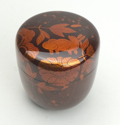 栗山園オンライン通販部 / 【出物】 白檀塗花兎大棗 辻石斎