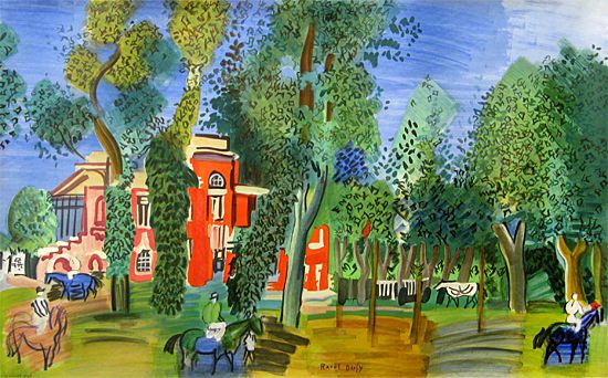 大原美術館：『ドーヴィルの競馬場』デュフィ - 美観地区をお散歩