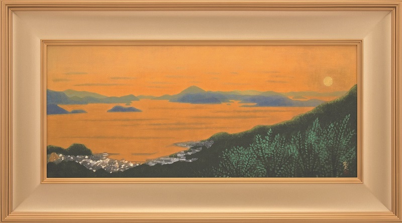 高級美術複製画 平山郁夫 「燦さん・瀬戸内（輝く瀬戸内海）」 限定300