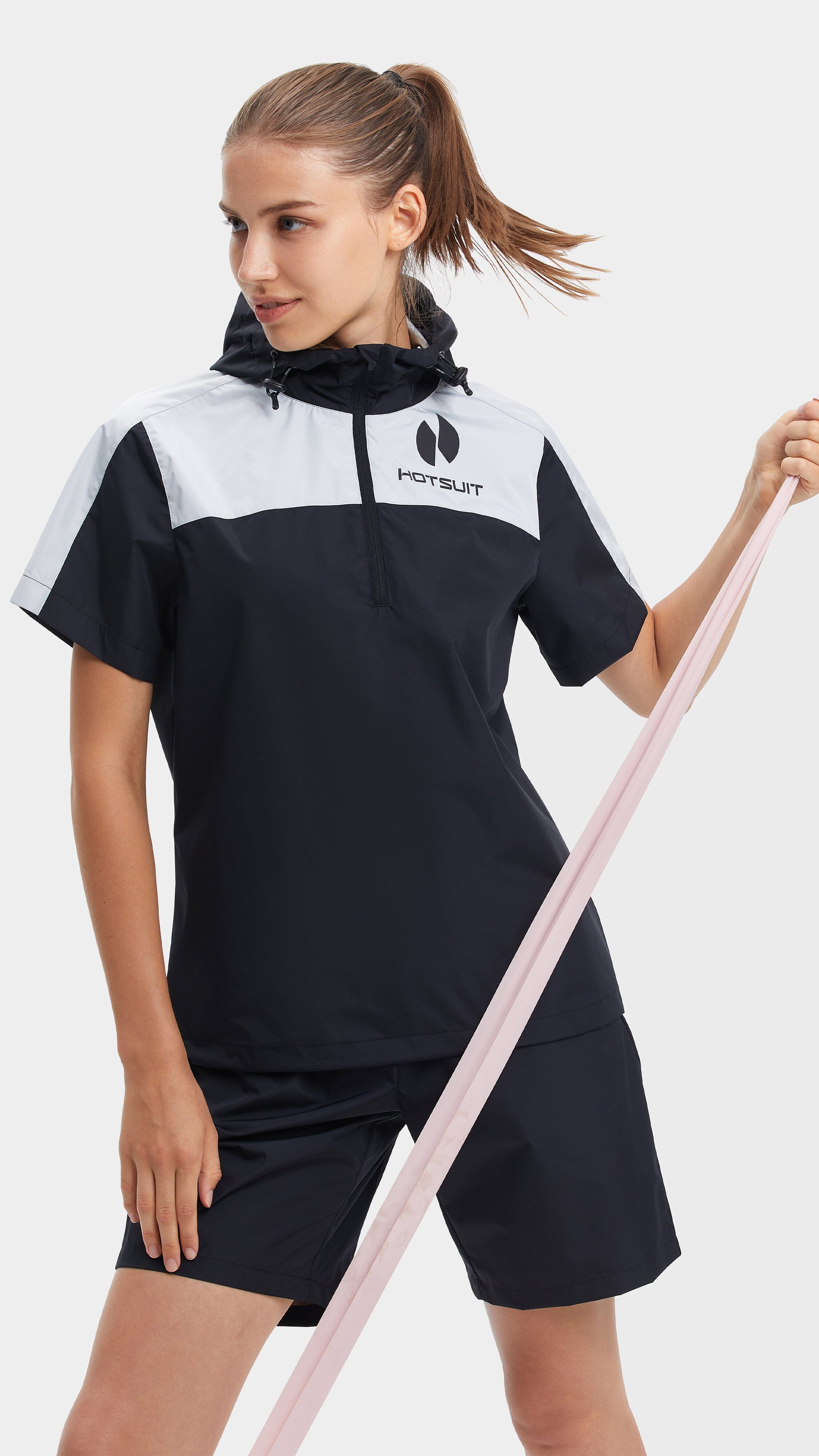 Shop Lightweight Half-Zip Sauna Suit for Women - HOTSUIT