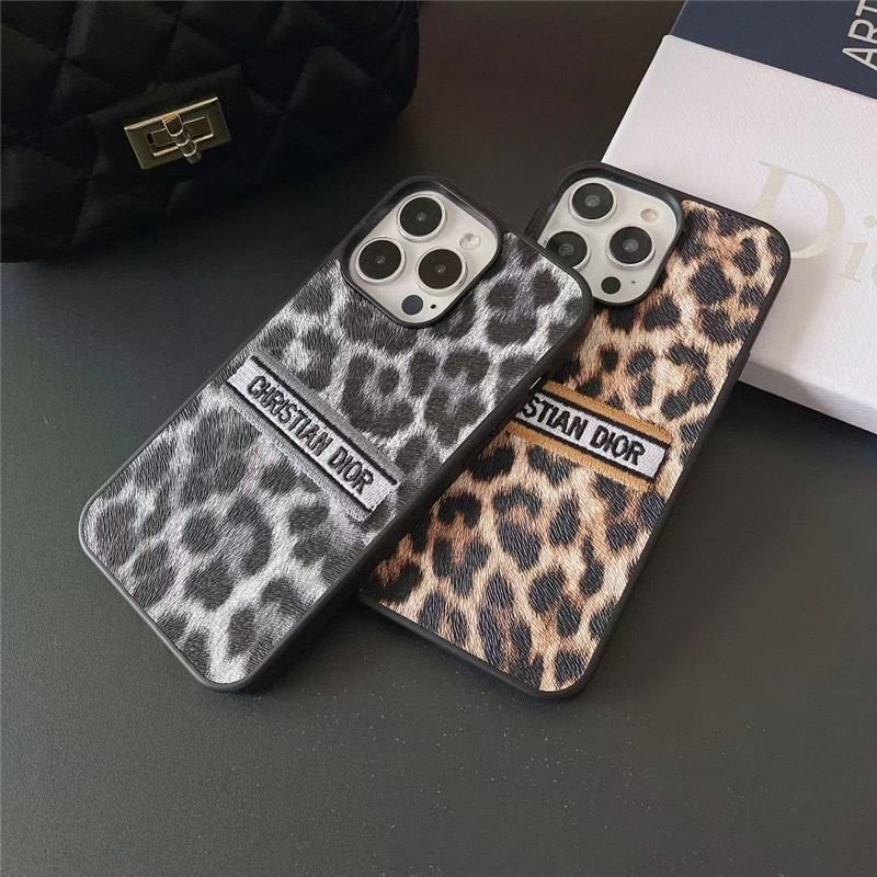 dior 風 iphone15/15pro max ケース ヒョウ 柄 ディオール iphone14pro
