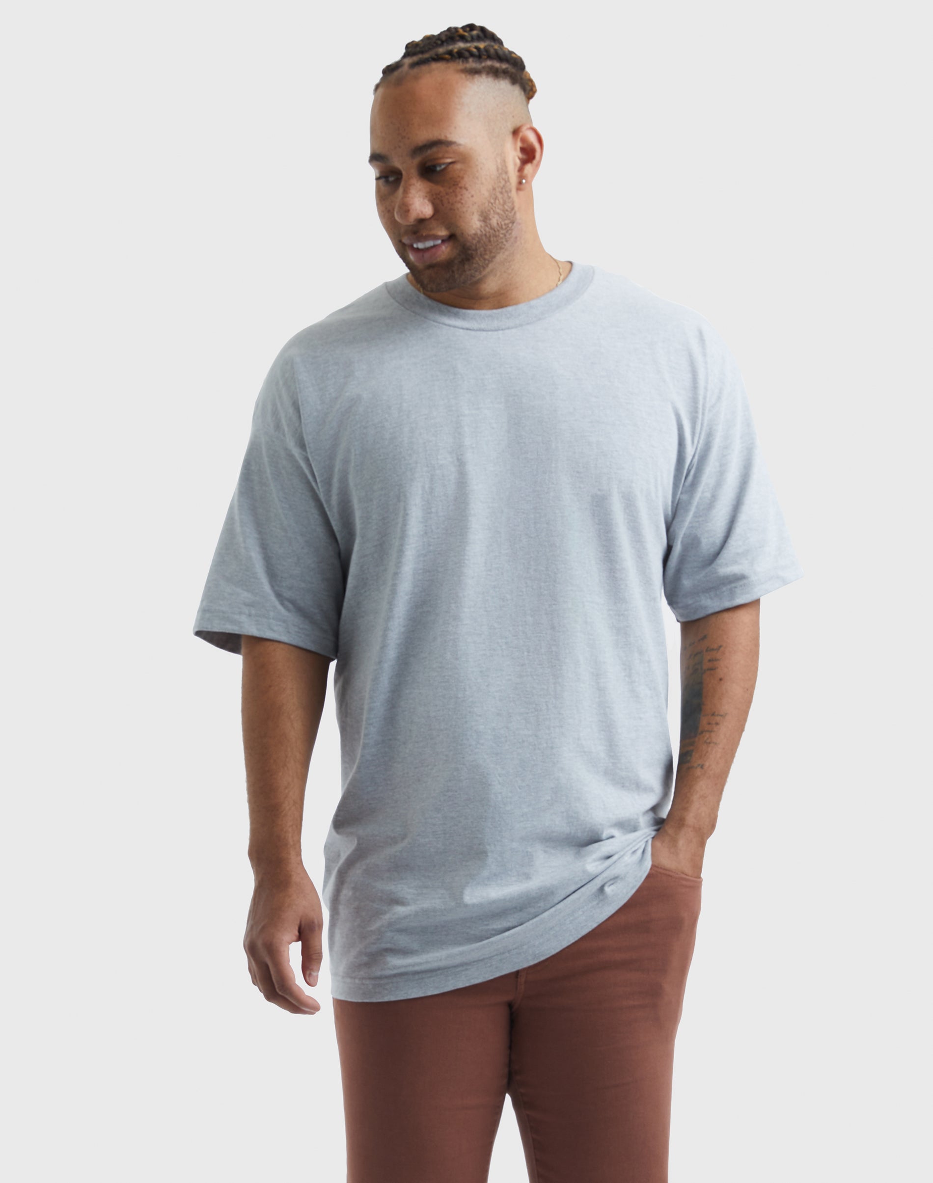 Hanes Beefy-T Men's Heavyweight Cotton T-Shirt (Big & Tall Sizes)