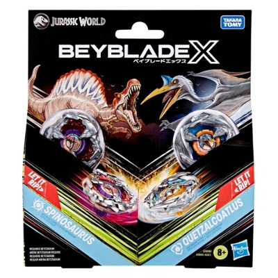 Beyblade X Jurassic World Collab Spinosaurus vs. Quetzalcoatlus