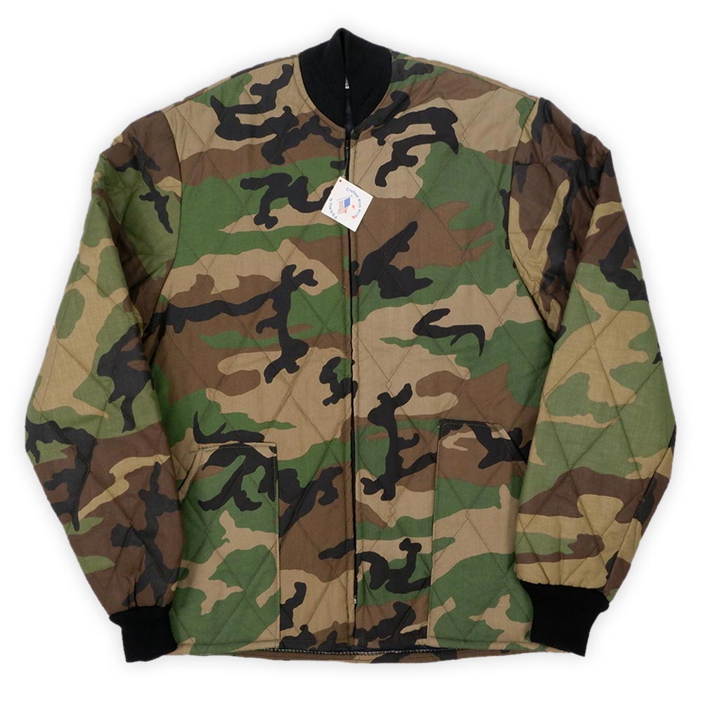 80-90's 迷彩柄 キルティングジャケット “MADE IN USA / DEADSTOCK