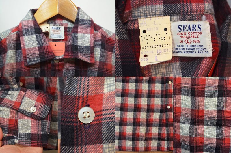 60-70's Sears プリントネル ?DEADSTOCK″ - used&vintage box Hi-smile