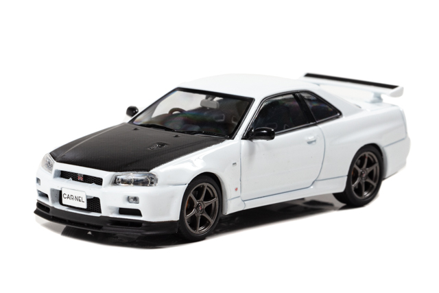 1/43 日産 スカイライン GT-R VspecII N1 (BNR34) 2000 White 株式会社