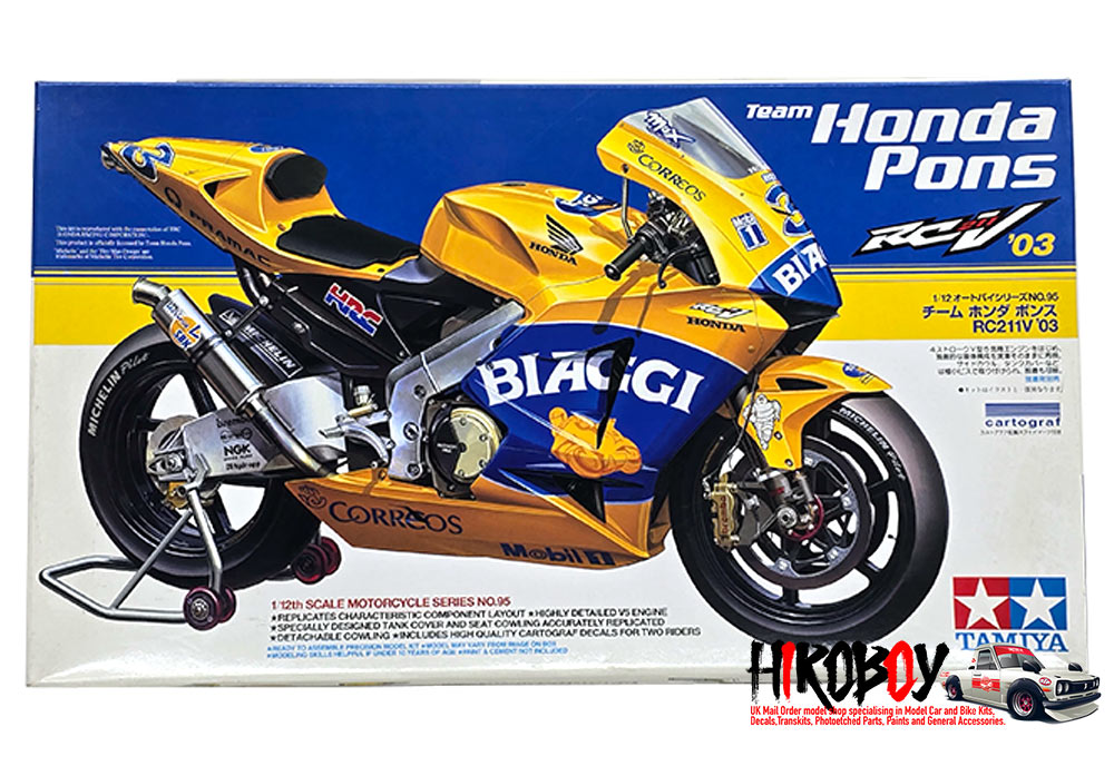 1:12 Honda Pons RC211V '03 14095 | TAM140895 | Tamiya