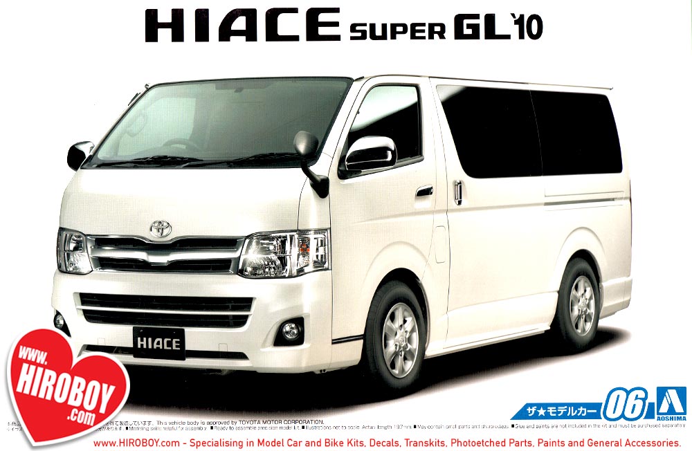1:24 Toyota Hiace TRH200V Super GL '10 | AOS-051573 | Aoshima