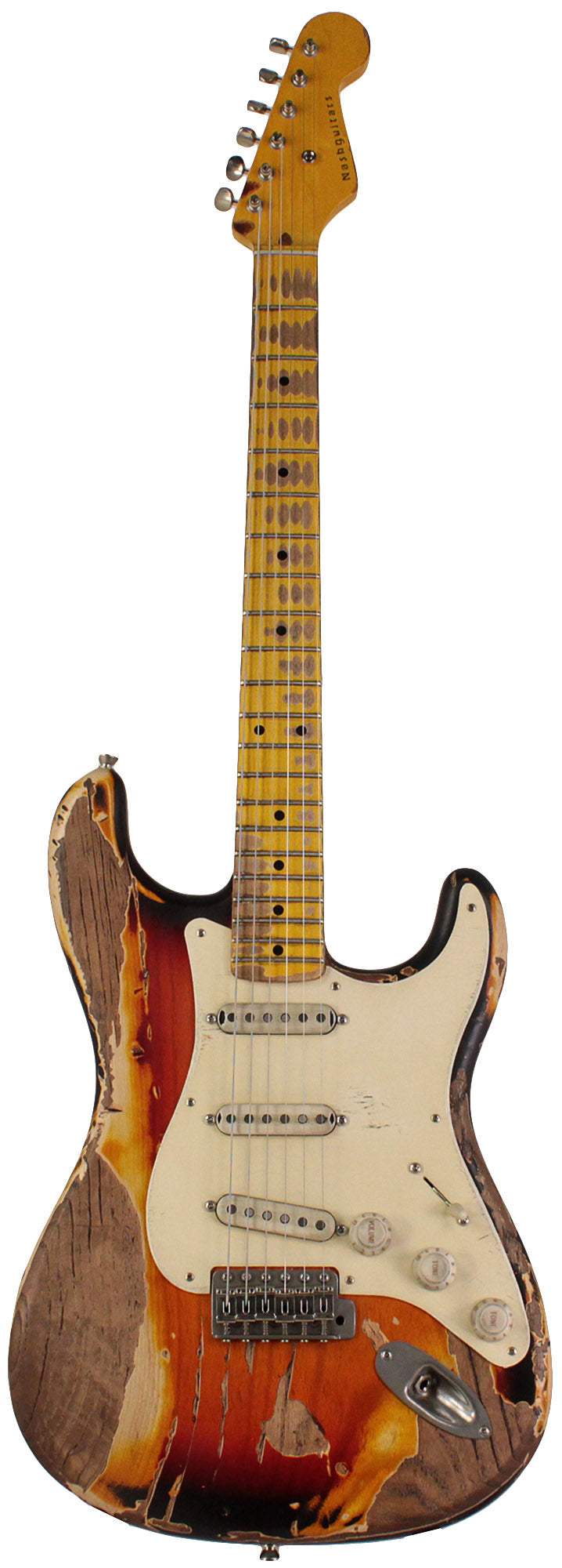 Nash S57 Guitar, 3-Tone Burst, Extra Heavy Relic | Humbucker Music