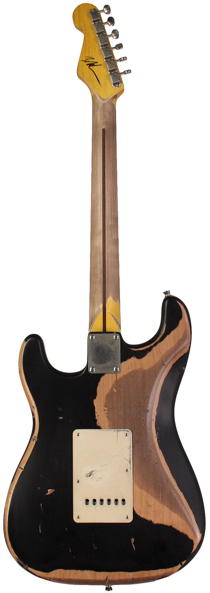 Nash S57 Guitar, Black, Extra Heavy Relic | Humbucker Music