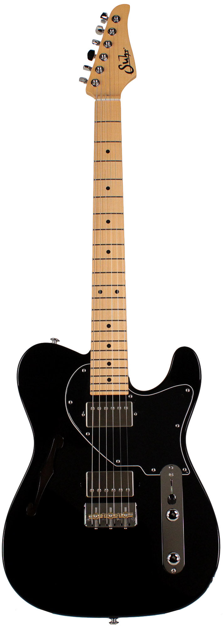 Suhr Alt T Guitar, Black, Maple | Humbucker Music