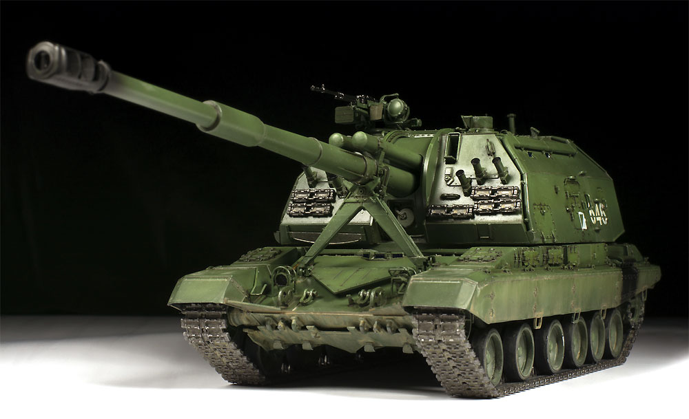 ズベズダ ロシア 2S19 152mm 自走榴弾砲 ムスタ-S 1/35 ミリタリー