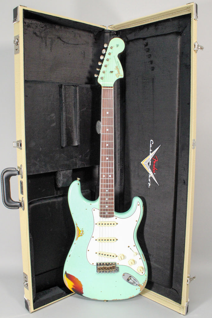 2023 Fender CS '67 Stratocaster Heavy Relic Surf Green / SB w/OHSC