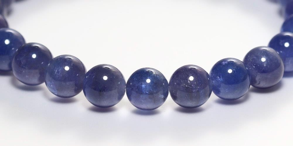 特別価格/高品質]タンザナイトブレスレット（約8mm玉） - 埼玉県吉川市