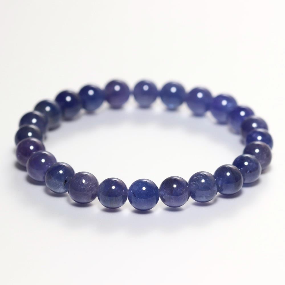 特別価格/高品質]タンザナイトブレスレット（約8mm玉） - 埼玉県吉川市