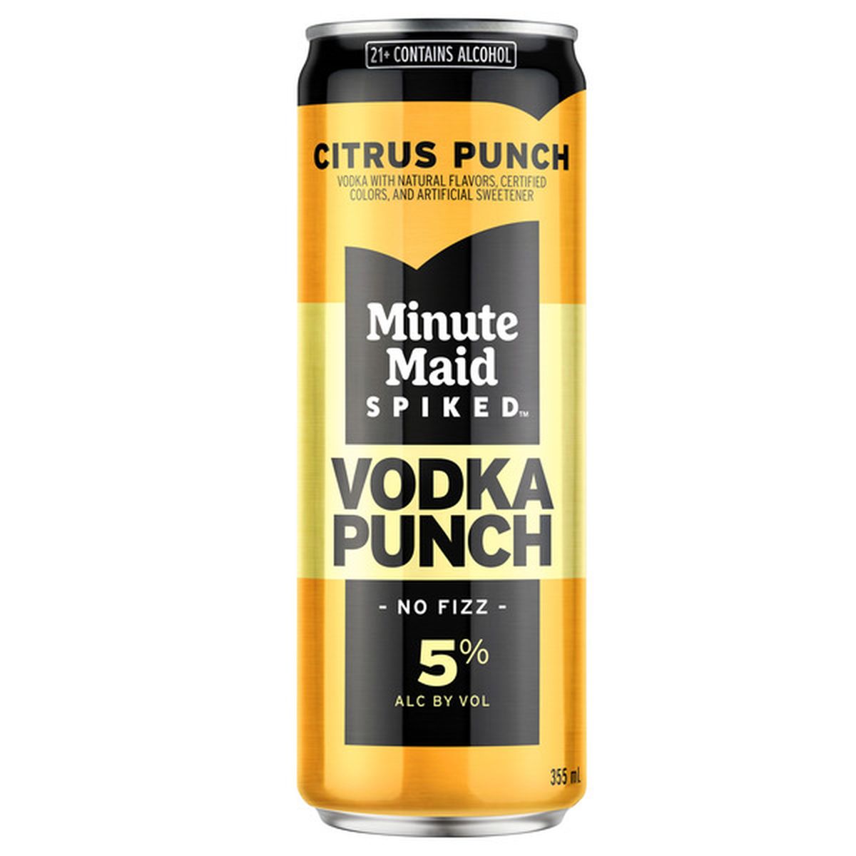 Minute Maid Spiked Vodka Citrus Punch 12 fl oz Sleek Can – Vodka