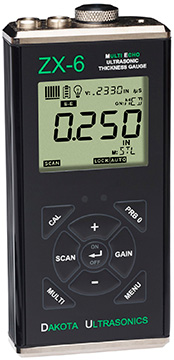 Dakota Ultrasonics ZX-6 Thickness Gauge with Multi-Echo