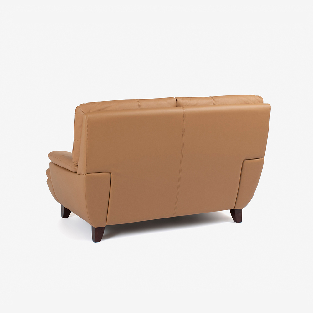 ラブソファ 2人掛け「ルーニー SD-344」幅145cm 半革キャメル色 #M-02
