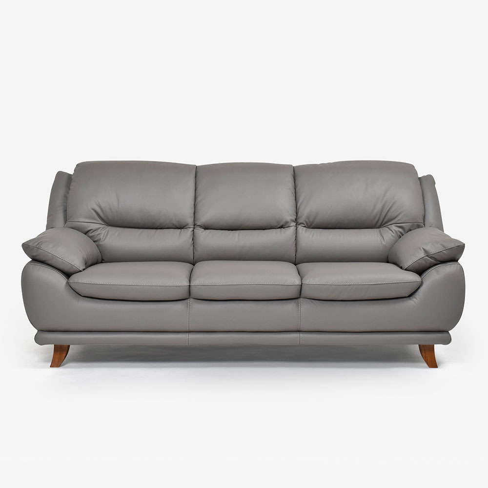 ソファ 2.5人掛け「オースチンKD」幅187cm 革#H/S-042E エレファント