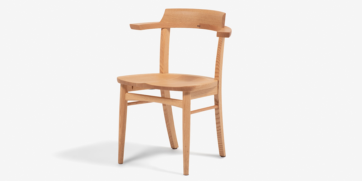 ダイニングチェア 「ソフィー」OBA21 オーク材 NP色【受注生産品
