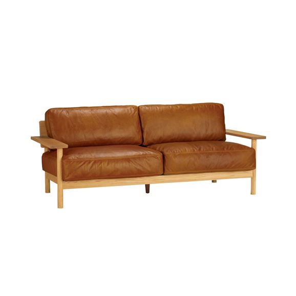 在庫品】DIMANCHE SOFA (1) Leather Premium Marron｜1人掛け｜IDEE