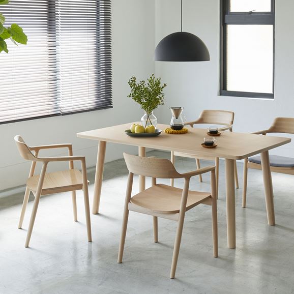 受注生産品】マルニ木工 HIROSHIMA ARM CHAIR Oak Oil Green M02